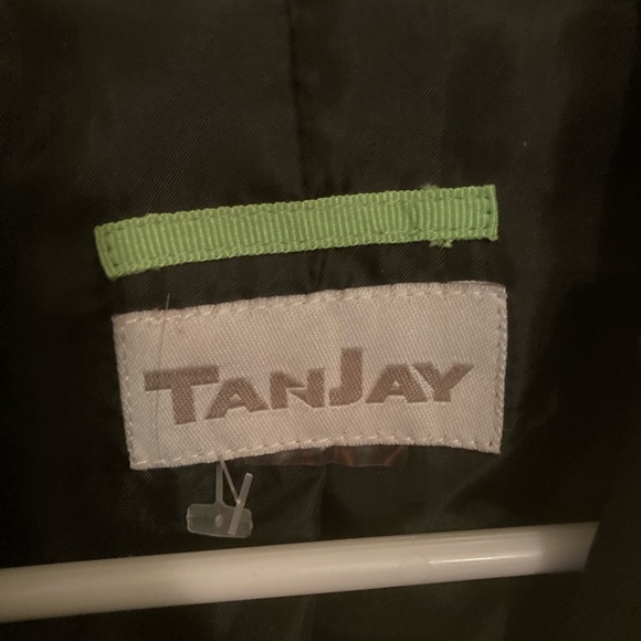 Never Worn, Soft, Black, 3 Quarter Sleeve Blazer with Stripe and Button Details. - Picture 2 of 2